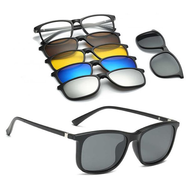 6 In 1 user-defined men Women Polarised optical magnet sunglasses clip magnet clip on sunglasses Polaroid clip on sunglasses frames Glasses wholesale, Silver
6 In 1 user-defined men Women Polarised optical magnet sunglasses clip magnet clip on sunglasses Polaroid clip on sunglasses frames Glasses wholesale, Silver