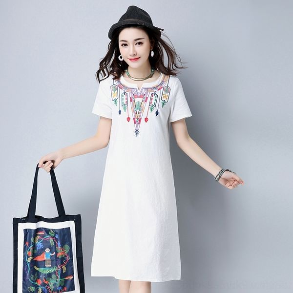 xqf 2021 summerart large v-neck embroidered plus size dresses hemp medium length dress long skirt cotton linen cotton linen
xqf 2021 summerart large v-neck embroidered plus size dresses hemp medium length dress long skirt cotton linen cotton linen