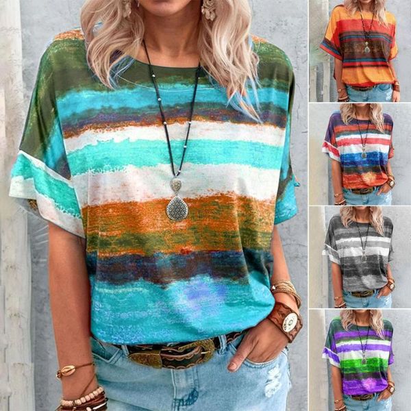 striped contrast short sleeve t-shirt women's trendy summer street loose retro couple personality half, White
striped contrast short sleeve t-shirt women's trendy summer street loose retro couple personality half, White