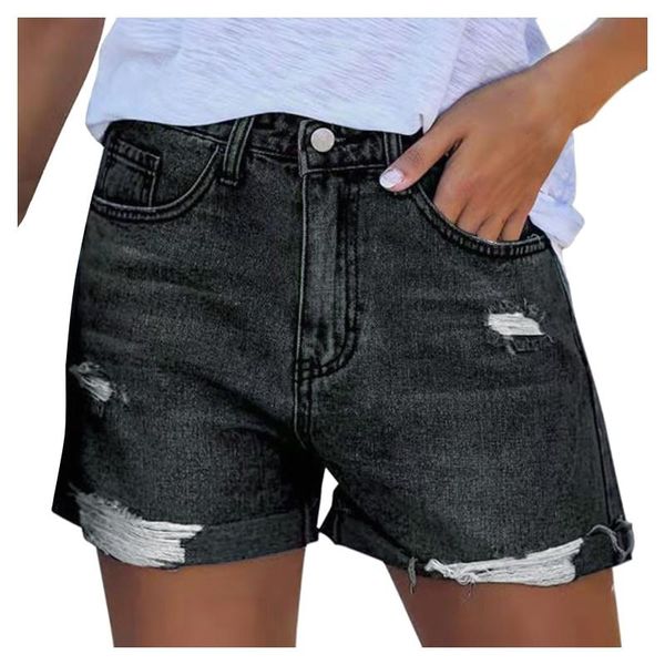 denim loose women's shorts solid button pants casual summer clothing kurze hosen frauen, White;black
denim loose women's shorts solid button pants casual summer clothing kurze hosen frauen, White;black