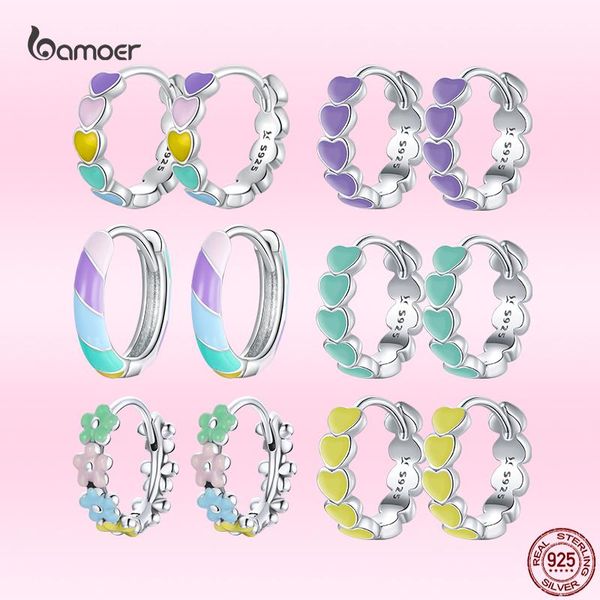 hoop & huggie bamoer fashion rainbow color heart earrings for women genuine 925 sterling silver ear female exquisite wedding jewelry, Golden;silver
hoop & huggie bamoer fashion rainbow color heart earrings for women genuine 925 sterling silver ear female exquisite wedding jewelry, Golden;silver