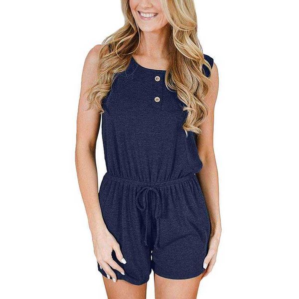 casual o neck sleeveless solid color shirring button decoration jumpsuit loose lace up wide leg pants short overalls 210604, Black;white
casual o neck sleeveless solid color shirring button decoration jumpsuit loose lace up wide leg pants short overalls 210604, Black;white