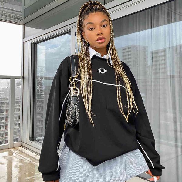 casual letter embroidery black oversize sweatshirt women autumn o-neck long sleeved striped sudaderas pullover winter 210415
casual letter embroidery black oversize sweatshirt women autumn o-neck long sleeved striped sudaderas pullover winter 210415