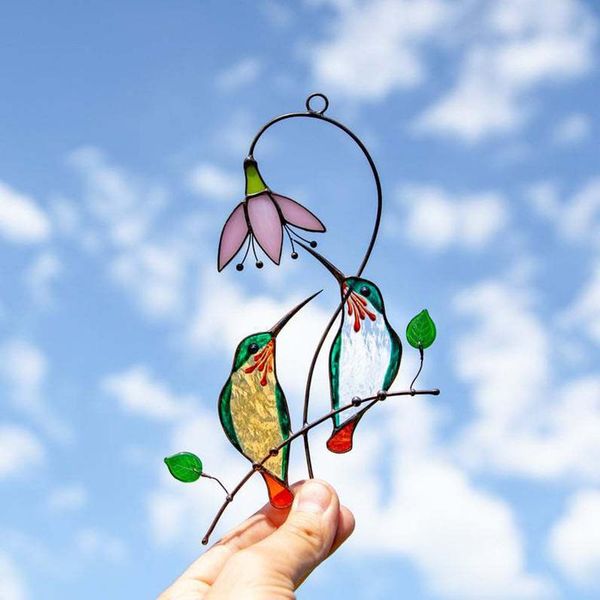 suncatcher art window hangings birds home decor gift stained ornaments for hanging bv789 decorative objects & figurines
suncatcher art window hangings birds home decor gift stained ornaments for hanging bv789 decorative objects & figurines