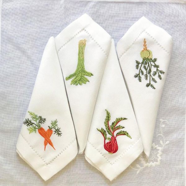 table napkin rd2103 4pcs/set vegetable napkins hemstitched embroidery, linen look, decor, beetroot carrot,home/airbnb/banquets/el
table napkin rd2103 4pcs/set vegetable napkins hemstitched embroidery, linen look, decor, beetroot carrot,home/airbnb/banquets/el