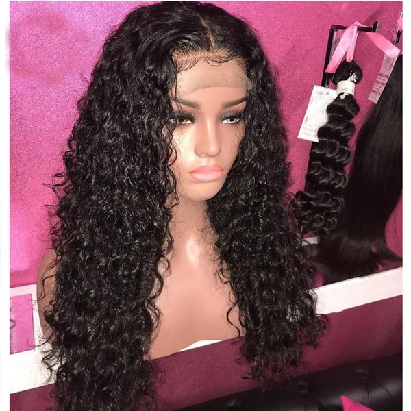 preplucked water wove 24inch black remy curly 13x4 lace front glueless wig for all women with babyhair human hair large cap size wigs, Black;brown
preplucked water wove 24inch black remy curly 13x4 lace front glueless wig for all women with babyhair human hair large cap size wigs, Black;brown
