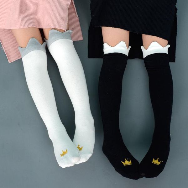 socks knee high baby spring and autumn combed cotton girl cute crown embroidery princess children's 2 to 6 years old, Pink;yellow
socks knee high baby spring and autumn combed cotton girl cute crown embroidery princess children's 2 to 6 years old, Pink;yellow