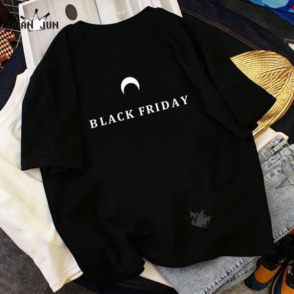 women's t-shirt black friday moon summer streetwear harajuku pink kawaii japan ulzzang woman men green orange tshirts, White
women's t-shirt black friday moon summer streetwear harajuku pink kawaii japan ulzzang woman men green orange tshirts, White