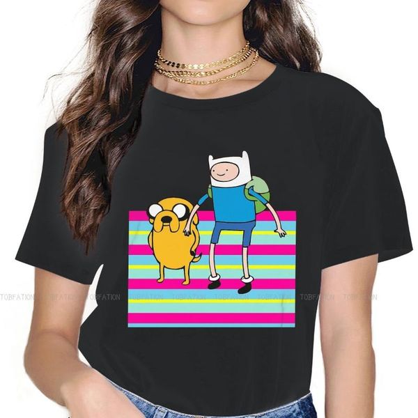 women's t-shirt fairy tales science fiction o collar tshirt with finn and jake cartoon fabric basic t shirt woman's, White
women's t-shirt fairy tales science fiction o collar tshirt with finn and jake cartoon fabric basic t shirt woman's, White