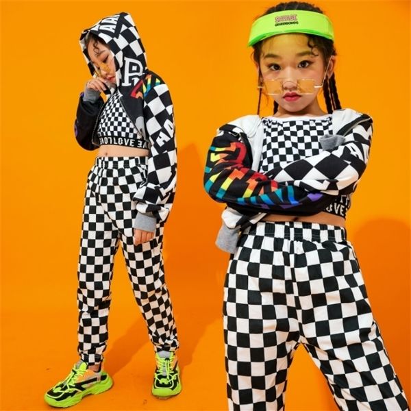 sets kids girls cool hip hop clothing hoodie jakcets shirt crop plaid pants for girl jazz ballroom dance costume clothes wear 0926, White
sets kids girls cool hip hop clothing hoodie jakcets shirt crop plaid pants for girl jazz ballroom dance costume clothes wear 0926, White