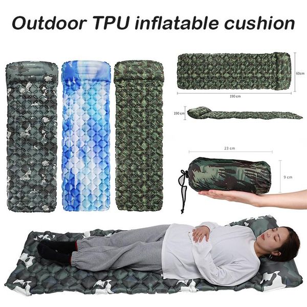 outdoor pads inflatable cushion lightweight camping tent portable waterproof mattress for travel mc889
outdoor pads inflatable cushion lightweight camping tent portable waterproof mattress for travel mc889