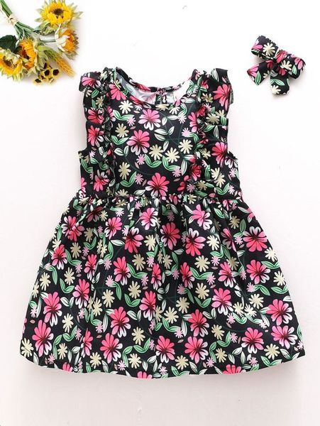 baby allover floral print ruffle trim sleeveless dress & headband she, Red;yellow
baby allover floral print ruffle trim sleeveless dress & headband she, Red;yellow