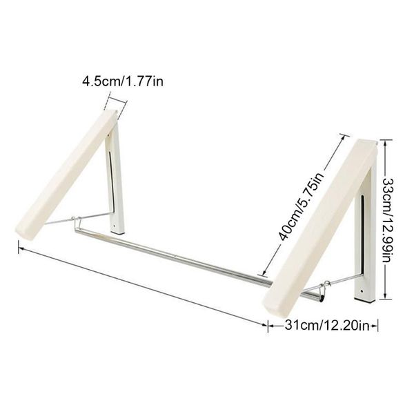 folding wall mounted clothes hanger collapsible hidden rack space save easy home storage drying hangers & racks
folding wall mounted clothes hanger collapsible hidden rack space save easy home storage drying hangers & racks