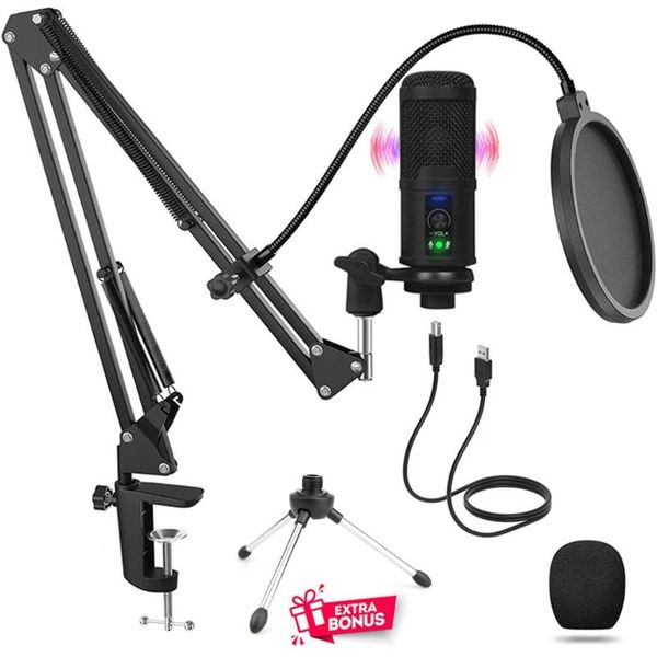 condenser microphone for pc computer streaming studio usb karaoke singing gaming recording mic with stand filter microphones
condenser microphone for pc computer streaming studio usb karaoke singing gaming recording mic with stand filter microphones