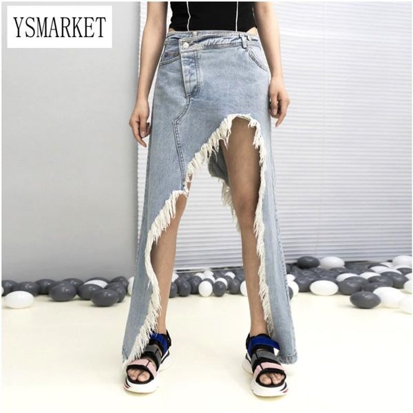 skirts ysmarket personality irregular women jean summer fashion tassel high waist denim skirt streetwear clothing, Black
skirts ysmarket personality irregular women jean summer fashion tassel high waist denim skirt streetwear clothing, Black