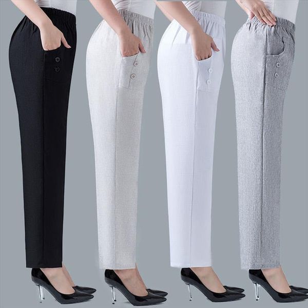 pantalones rectos de algodn y women pants lino para mujer, pantaln talla grande 5xl, cintura alta elstica, informal, ancianos, Black;white
pantalones rectos de algodn y women pants lino para mujer, pantaln talla grande 5xl, cintura alta elstica, informal, ancianos, Black;white