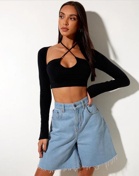 women's t-shirt summer spring women black halter crop long sleeve solid color cutout front slim fit t-shirts casual skin-friendly, White
women's t-shirt summer spring women black halter crop long sleeve solid color cutout front slim fit t-shirts casual skin-friendly, White