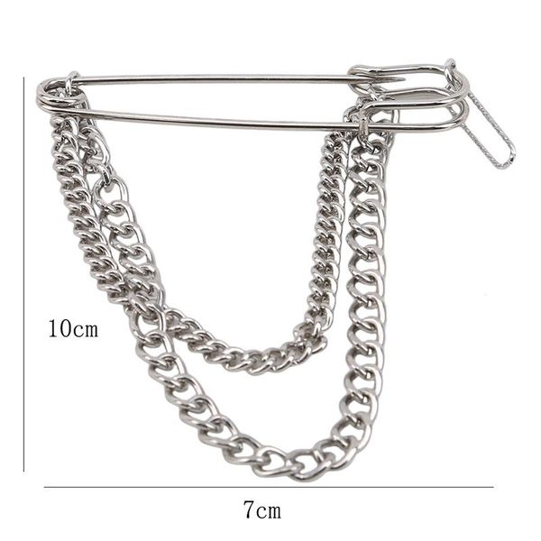 pins, brooches minimalist silver color retro punk big pins cross metal brooch for women man couple hip hop long chain coat accessories, Gray
pins, brooches minimalist silver color retro punk big pins cross metal brooch for women man couple hip hop long chain coat accessories, Gray