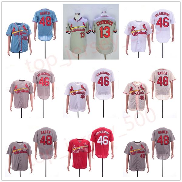 2018 style baseball 46 paul goldschmi jersey 48 harrison bader 13 matt carpenter pullover red blue white beige grey stitched discount cheap, Blue;black
2018 style baseball 46 paul goldschmi jersey 48 harrison bader 13 matt carpenter pullover red blue white beige grey stitched discount cheap, Blue;black