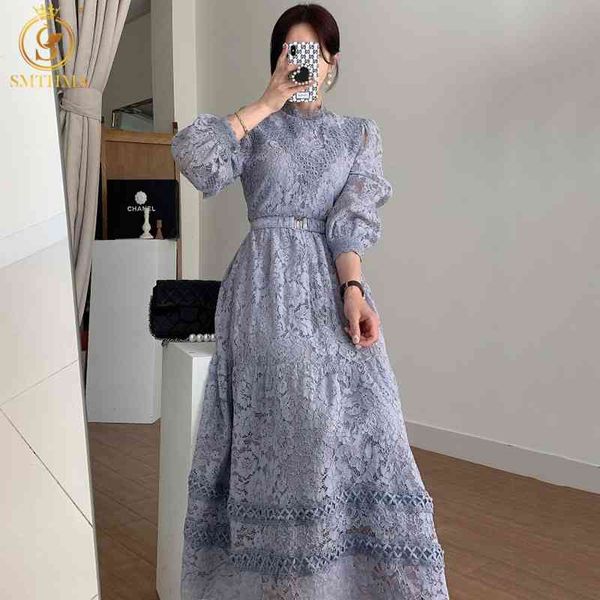 casual dresses elegant women lace robe sweet hollow out slim full sleeve midi long 2021 fashion spring party vestidos pc84, Black;gray
casual dresses elegant women lace robe sweet hollow out slim full sleeve midi long 2021 fashion spring party vestidos pc84, Black;gray