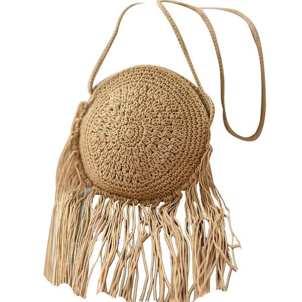 hand woven bag straw braided fringed women's cotton thread beach mini diagonal cross round waist bags
hand woven bag straw braided fringed women's cotton thread beach mini diagonal cross round waist bags