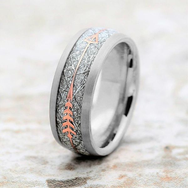 wedding rings fashion 8mm men's tungsten carbide rose gold meteorite and boho arrow inlay ring band jewelry, Slivery;golden
wedding rings fashion 8mm men's tungsten carbide rose gold meteorite and boho arrow inlay ring band jewelry, Slivery;golden