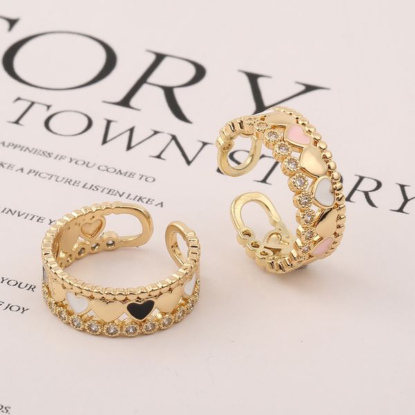 ring luxury men/women diamond fashion inlaid hand decoration copper wide version multi-layer love peach heart oil dripping opening geometric, Silver
ring luxury men/women diamond fashion inlaid hand decoration copper wide version multi-layer love peach heart oil dripping opening geometric, Silver