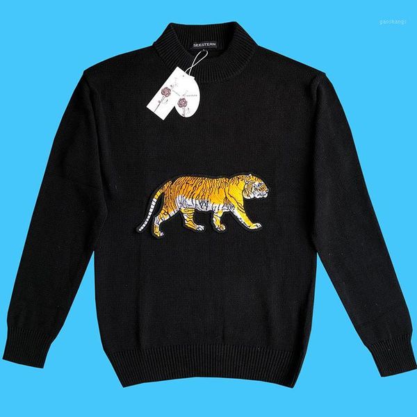 men's sweaters seestern brand sweater fashion applique embroidery tiger leisure autumn winter european american youth warm 1, White;black
men's sweaters seestern brand sweater fashion applique embroidery tiger leisure autumn winter european american youth warm 1, White;black