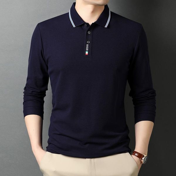 men's polos fashion brand designer mens shirts with long sleeve white turn down collar casual clothing, White;black
men's polos fashion brand designer mens shirts with long sleeve white turn down collar casual clothing, White;black