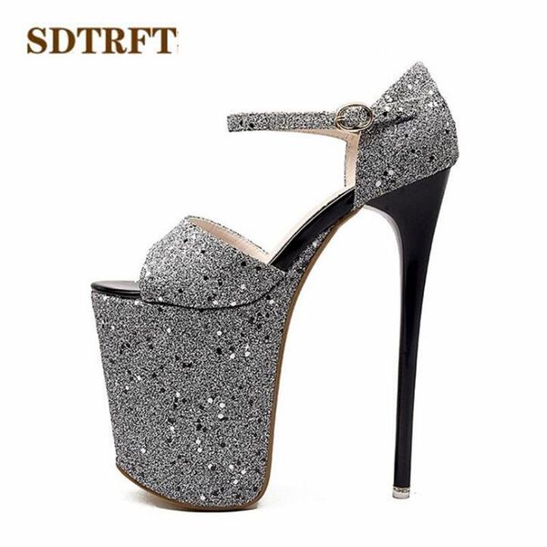 sequins shoes woman plus:34-42 43 summer ladies platforms pumps 20cm thin heels narrow band dress sandals us14 15 16, Black
sequins shoes woman plus:34-42 43 summer ladies platforms pumps 20cm thin heels narrow band dress sandals us14 15 16, Black