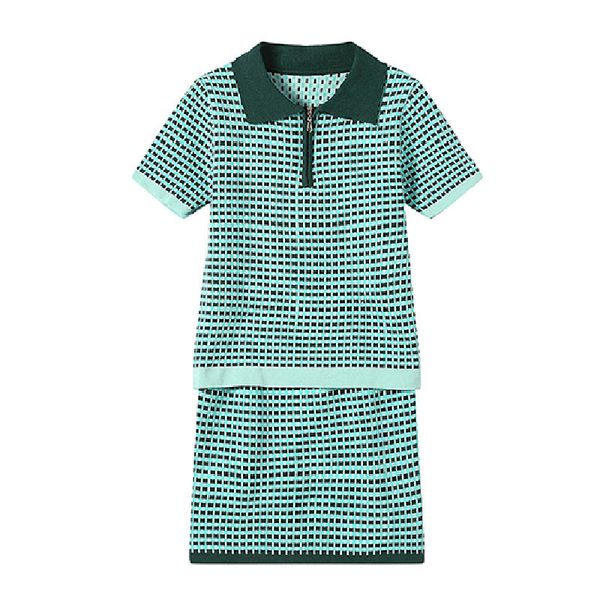 green turn down collar bow short sleeve knitted mini skirt plaid set women 2 two pieces elegant chic t0002 210514, White
green turn down collar bow short sleeve knitted mini skirt plaid set women 2 two pieces elegant chic t0002 210514, White