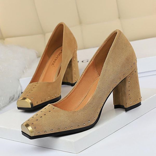 dress shoes bigtree 2021 autumn classic pumps fashion wedding black rivet high heels square women party
dress shoes bigtree 2021 autumn classic pumps fashion wedding black rivet high heels square women party