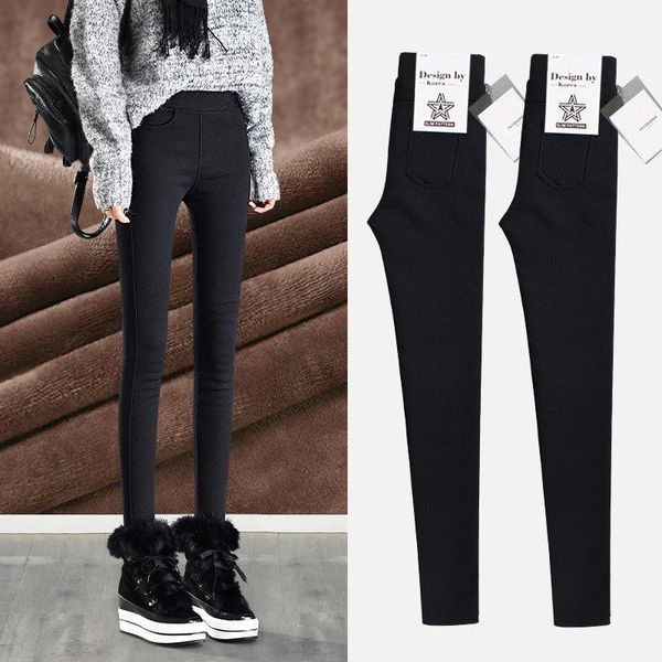 women's pants & capris 2021 thick black pencil for women winter warm skinny trousers female high elasticity velvet leggings 4xl 3xl 2l, Black;white
women's pants & capris 2021 thick black pencil for women winter warm skinny trousers female high elasticity velvet leggings 4xl 3xl 2l, Black;white