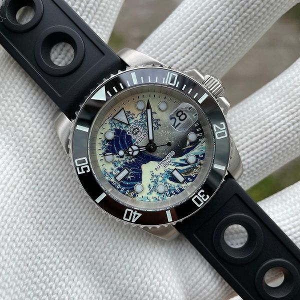 wristwatches steeldive sd1953j 41mm water ghost full luminous kanagawa surfing dial nh35 automatic mechanical men watch sapphire 300m diver, Slivery;brown
wristwatches steeldive sd1953j 41mm water ghost full luminous kanagawa surfing dial nh35 automatic mechanical men watch sapphire 300m diver, Slivery;brown