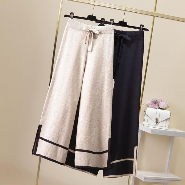women's pants & capris and winter of 2021 fat younger sister loose object knitting wide-legged feeling upset casual, Black;white
women's pants & capris and winter of 2021 fat younger sister loose object knitting wide-legged feeling upset casual, Black;white