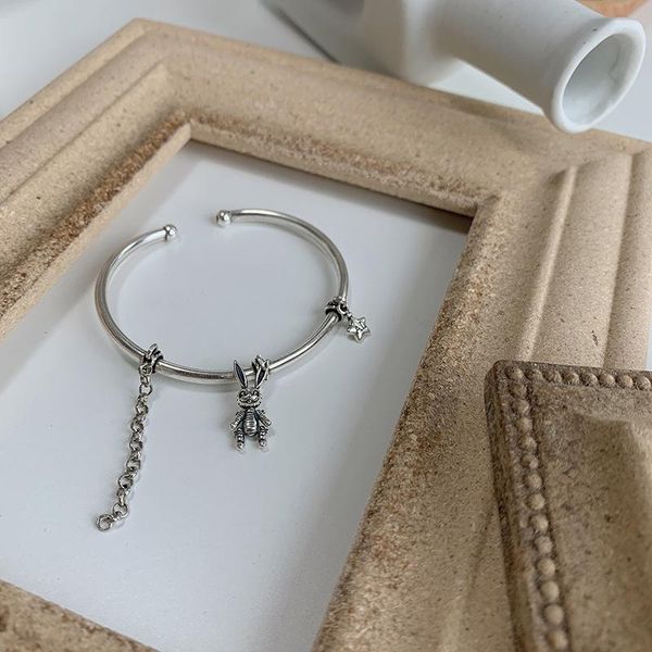bangle yaologe 925 silver bracelet fashion retro star charm thai ladies hip hop party jewelry, Black
bangle yaologe 925 silver bracelet fashion retro star charm thai ladies hip hop party jewelry, Black