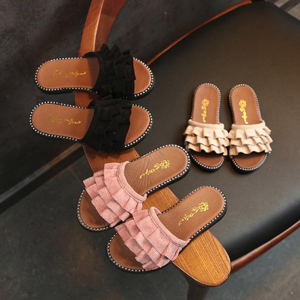 slipper kids baby girl toddler girls beach slippers princess ruffles casual summer sweet, Black;grey
slipper kids baby girl toddler girls beach slippers princess ruffles casual summer sweet, Black;grey