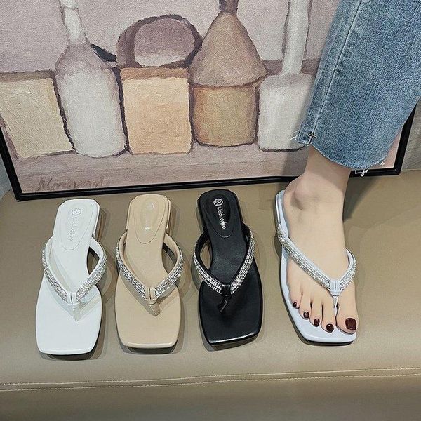 slippers square toe shoes woman 2021 female luxury slides rubber flip flops low designer hawaiian summer pu fashion fabric h, Black
slippers square toe shoes woman 2021 female luxury slides rubber flip flops low designer hawaiian summer pu fashion fabric h, Black