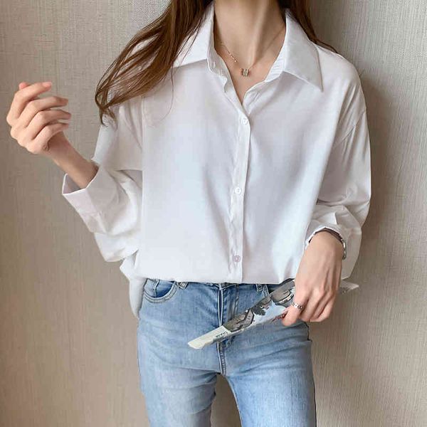 women's blouse spring solid multi colors lapel single-breasted elegant casual oversize wild white women 328e 210420
women's blouse spring solid multi colors lapel single-breasted elegant casual oversize wild white women 328e 210420