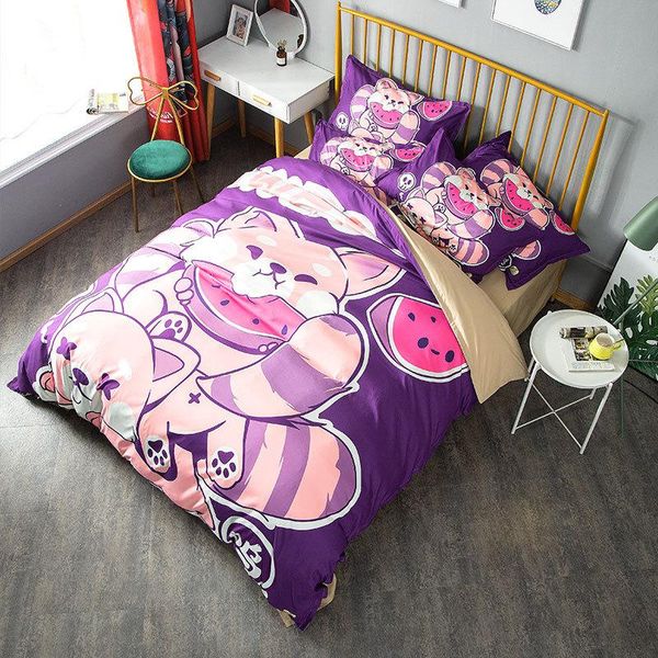 bedding sets home textile cute raccoon set 3pcs animal purple duvet cover cartoon bedspreads and pillowcase decorative single size
bedding sets home textile cute raccoon set 3pcs animal purple duvet cover cartoon bedspreads and pillowcase decorative single size