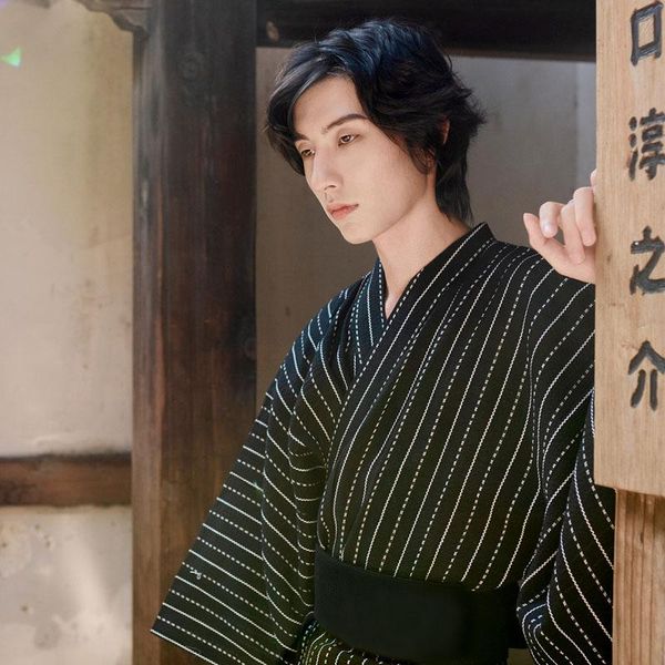 ethnic clothing japanese traditional costumes for men kimono yukata samurai cosplay black stripe robe belt full sleeve summer autumn streetw, Red
ethnic clothing japanese traditional costumes for men kimono yukata samurai cosplay black stripe robe belt full sleeve summer autumn streetw, Red