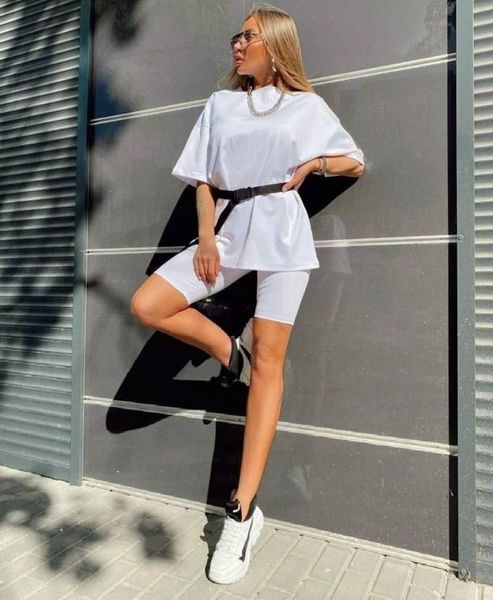 fashion women's streetwear set short sleeve long shirt and elastic waist shorts sets summer multiway outfit casual two piece dress, White
fashion women's streetwear set short sleeve long shirt and elastic waist shorts sets summer multiway outfit casual two piece dress, White