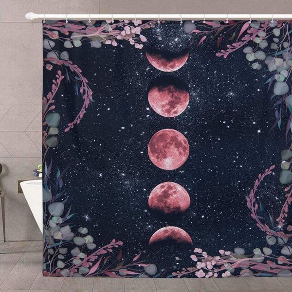 shower curtains moonlit garden roomtalks boho floral moon phase vines frame in black bathroom curtain 
shower curtains moonlit garden roomtalks boho floral moon phase vines frame in black bathroom curtain