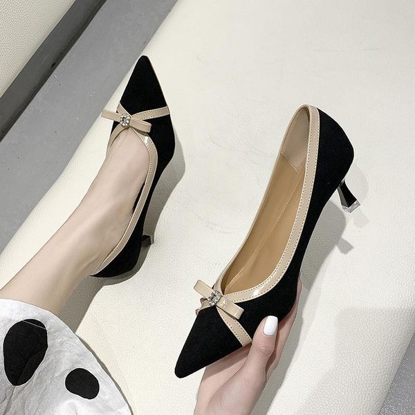 dress shoes women's fashion pointed suede bow stilettos high heels casual concise elegant high-heeled u28-45, Black
dress shoes women's fashion pointed suede bow stilettos high heels casual concise elegant high-heeled u28-45, Black