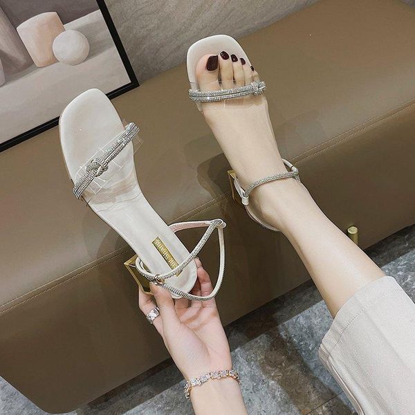 metal heel sandals women crystal transparent pvc summer party dress open toe high gold beige, Black 
metal heel sandals women crystal transparent pvc summer party dress open toe high gold beige, Black