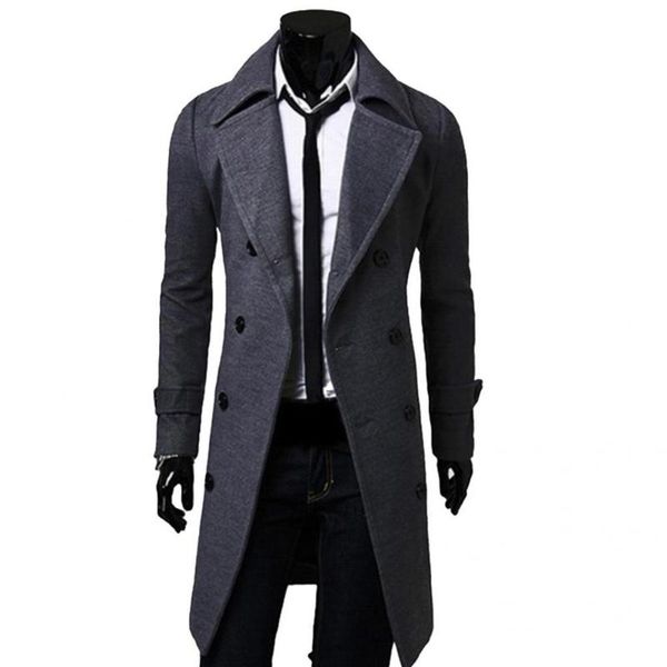 men's jackets long trench coat turndown collar temperament comfy thick pure color jacket for business, Black;brown
men's jackets long trench coat turndown collar temperament comfy thick pure color jacket for business, Black;brown
