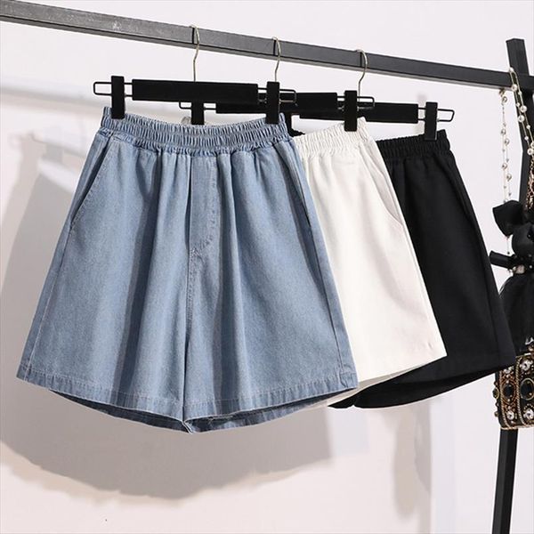 loose elastic high waist womens shorts jean summer basic wide leg casual cotton woman denim plus size m 5xl, White;black
loose elastic high waist womens shorts jean summer basic wide leg casual cotton woman denim plus size m 5xl, White;black