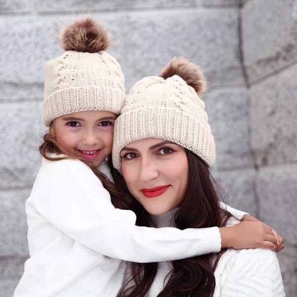 caps & hats winter mom and baby solid knitted soft warm windproof beanie hat cute children boys girls big fur pom bonnet cap#fs, Yellow
caps & hats winter mom and baby solid knitted soft warm windproof beanie hat cute children boys girls big fur pom bonnet cap#fs, Yellow