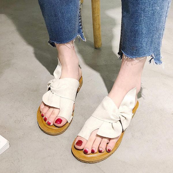 slippers flats clip-toe slides fashion flat platform sandals outdoor butterfly-knot women flip flops beach shoes summer, Black
slippers flats clip-toe slides fashion flat platform sandals outdoor butterfly-knot women flip flops beach shoes summer, Black