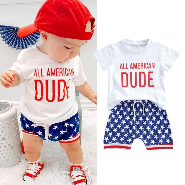 independence day 0 4y summer boys clothes sets 2pcs letter printed short sleeve t shirts star print shorts, White
independence day 0 4y summer boys clothes sets 2pcs letter printed short sleeve t shirts star print shorts, White